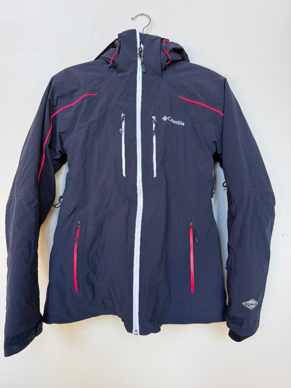 Columbia Women's Omni-Tech Waterproof Ski Snowboard Winter Jacket Navy Pink
